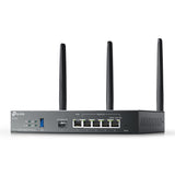 TP-Link Omada ER706W router inalámbrico Gigabit Ethernet Doble banda (2,4 GHz / 5 GHz) Negro, Enrutador de escritorio / poste