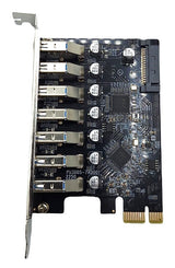 X-Media XM-PEX-U307 tarjeta o adaptador de interfaz Interno USB 3.2 Gen 1 (3.1 Gen 1), PCIe, Metálico, Marina