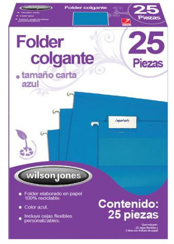 Acco P3638 archivador colgante Cartón Azul