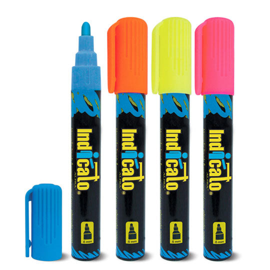 Marcador Alfra Fluorescente Indicato C/4 Pzas