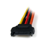 StarTech.com Cable 0,15m Adaptador Bifurcador Divisor Splitter Alimentación SATA Latching Cierre Pestillo - 2x Hembra Cable 0,15 m SATA de 15 pines 2 x SATA de 15 pines Macho