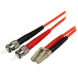 StarTech.com Cable Adaptador de Red de 1m Multimodo Dúplex Fibra Óptica LC-ST 50/125 - Patch Duplex Cables de fibra ópti