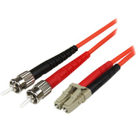 StarTech.com Cable Adaptador de Red de 1m Multimodo Dúplex Fibra Óptica LC-ST 50/125 - Patch Duplex Cables de fibra ópti