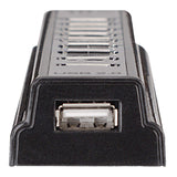 Manhattan Hub USB-A de sobremesa de 10 puertos, 10x USB-A, 480 Mbps (USB 2.0), Funciona por USB o con fuente de alimentación externa (no incluida) para mayor potencia en los dispositivos conectados hubs de interfaz USB 2.0 USB 2.0 10 10
