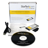 StarTech.com Tarjeta Adaptador ExpressCard/34 USB 3.0 SuperSpeed de 1 Puerto con UASP - Montaje al Ras - Flush Mount Tar