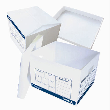 Fortec CAM-MIX caja para almacenamiento de archivos Plástico Azul, Blanco, 310 x 380 x 265 mm