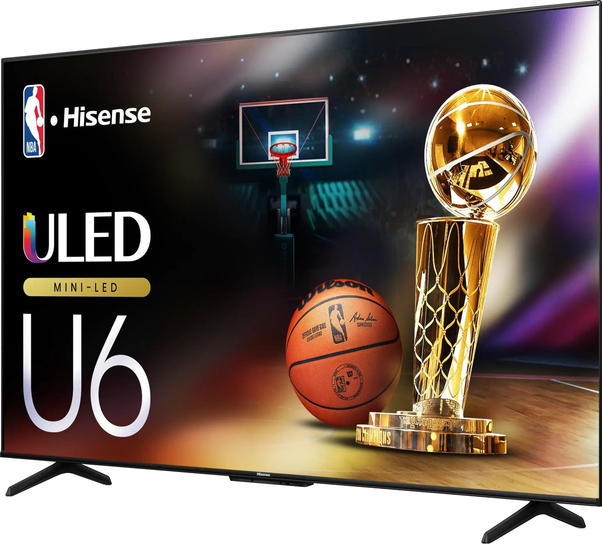 Hisense Class U6 Televisor 165,1 cm (65") 3840 x 2160 Pixeles 4K Ultra HD Mini LED ULED Smart TV Wifi Negro