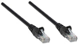 Intellinet Cable de red, Cat5e, UTP Cable Negro 0,5 m Cat5e U/UTP (UTP)