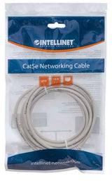 Intellinet Cable de red, Cat5e, UTP Cable Gris 3 m Cat5e U/UTP (UTP)
