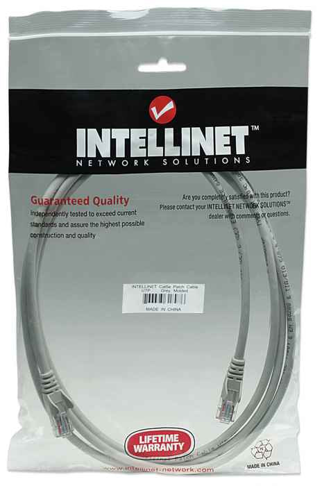 Intellinet Cable de red, Cat5e, UTP Cable Gris 7,5 m Cat5e U/UTP (UTP)