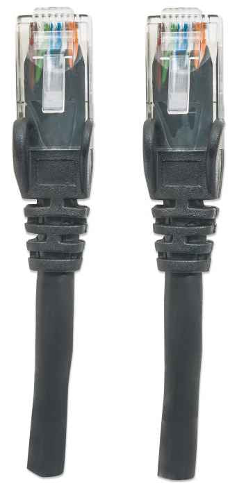 Intellinet Cable de red, Cat6, UTP Cable Negro 1 m Cat6 U/UTP (UTP)