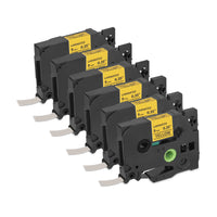 Qian QZe-621 cinta para impresora de etiquetas Negro sobre amarillo TZe, P-Touch labelers that print on 9mm TZe label ta