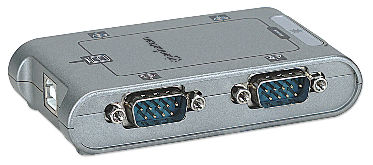 Manhattan 151047 convertidores, repetidores y aisladores en serie USB 2.0 USB Tipo B 4 x RS-232 9-pin Macho/Hembra