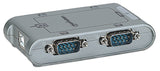 Manhattan 151047 convertidores, repetidores y aisladores en serie USB 2.0 USB Tipo B 4 x RS-232 9-pin Macho/Hembra