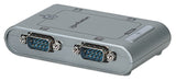 Manhattan 151047 convertidores, repetidores y aisladores en serie USB 2.0 USB Tipo B 4 x RS-232 9-pin Macho/Hembra