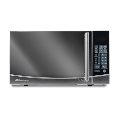 Mirage MWD020E microondas Negro, Gris, Espejo Solo microondas Mostrador 700 W, Tocar