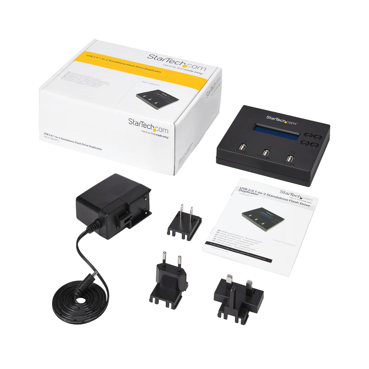 StarTech.com Clonador Autónomo 1:2 para Memorias USB - Copiador de Unidades de Memoria USB - Copia Sector por Sector de Sistema y Ficheros - 1,5 GB/mi