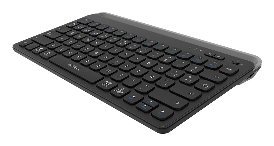 Acteck Inspire Trek TI737 teclado Universal RF Wireless + Bluetooth QWERTY Español Negro, Gris