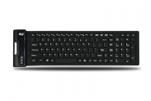 Adesso Antimicrobial Waterproof Flex Keyboard (Compact Size)