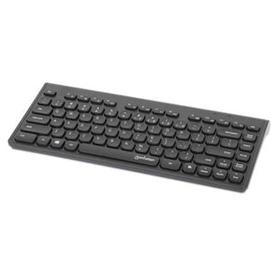 Manhattan 180764 teclado Universal RF inalámbrico QWERTY Negro