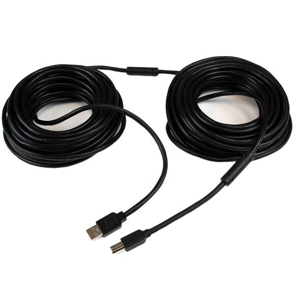 StarTech.com Cable 20 Metros 20m USB B Macho a USB A Macho Activo Amplificado USB 2.0 - Impresora Cable USB 2.0 USB A USB B Macho