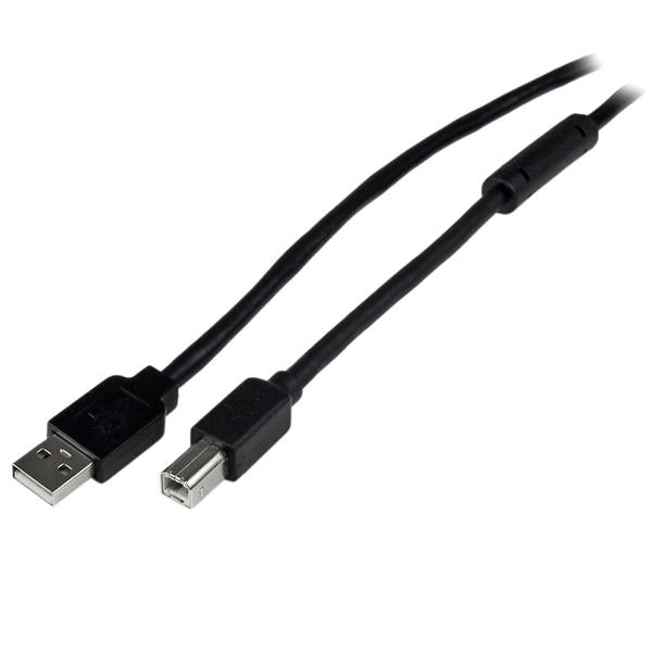 StarTech.com Cable 20 Metros 20m USB B Macho a USB A Macho Activo Amplificado USB 2.0 - Impresora Cable USB 2.0 USB A USB B Macho
