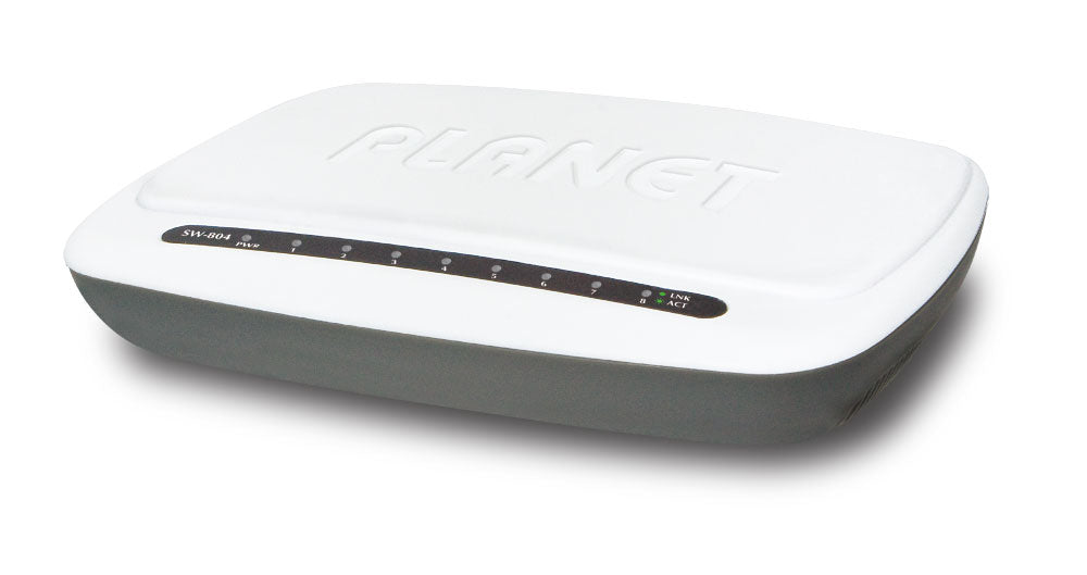 PLANET SW-804 switch Gestionado Fast Ethernet (10/100) Blanco