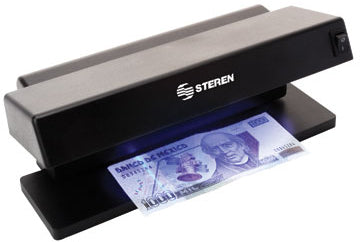 Steren SEG-050 detector de billetes falsos Negro, 1 lámpara(s), 110 V, 177 mm