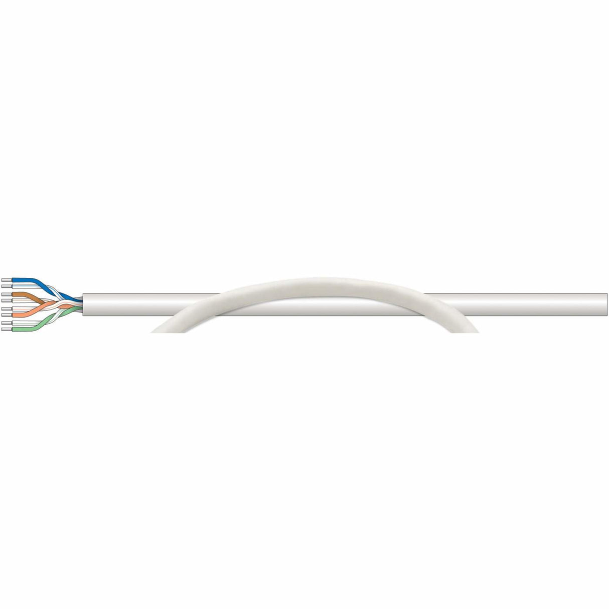 BOBINA INT CAT 6 CCA 305M SOLIDA GRIS (COBRE CON ALUMINIO)