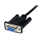 StarTech.com Cable 1m Módem Nulo Null Serie Serial DB9 Hembra a Macho - Negro Cable Negro 1 m DB-9 DB-9