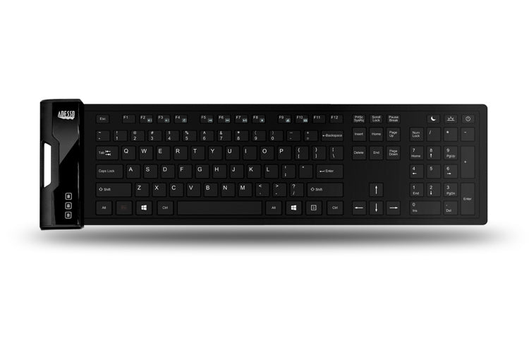 Adesso SlimTouch 232 Antimicrobial Waterproof Flex Keyboard (Full Size)