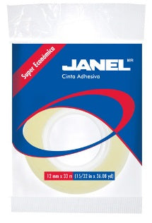 Janel 2551233200 cinta adhesiva 33 m Transparente