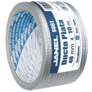 Janel 1284810122 cinta adhesiva 10 m Gris