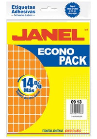 Janel E060913216 etiqueta autoadhesiva Naranja | Etiquetas autoadhesivas