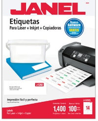 Etiqueta laser mod j-5262 blanca JANEL 3