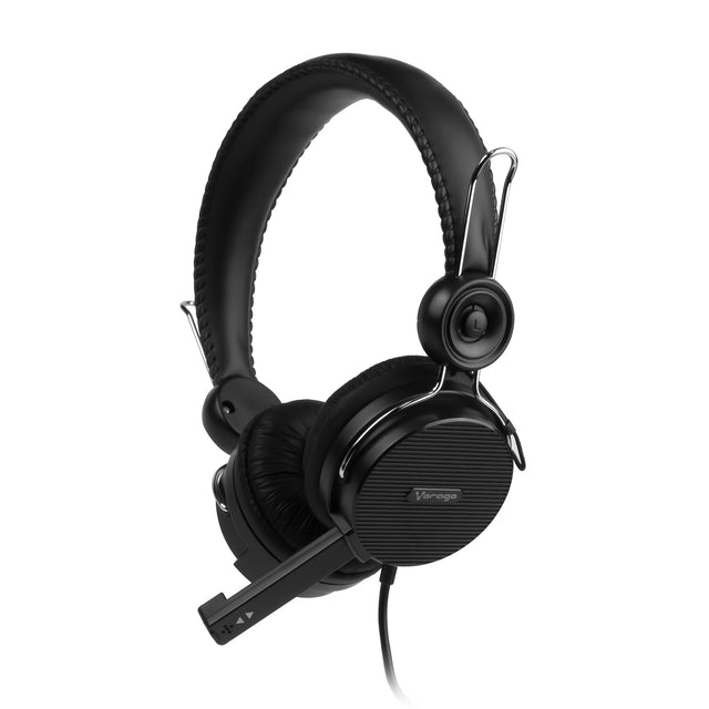 DIADEMA VORAGO HS-201 CON MICRÓFONO RETRÁCTIL Y DOBLE JACK 3.5 mm