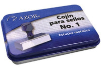 Azor 301.1ST almohadilla para sello, Azul, Metal, 110 mm | Almohadillas para sellos