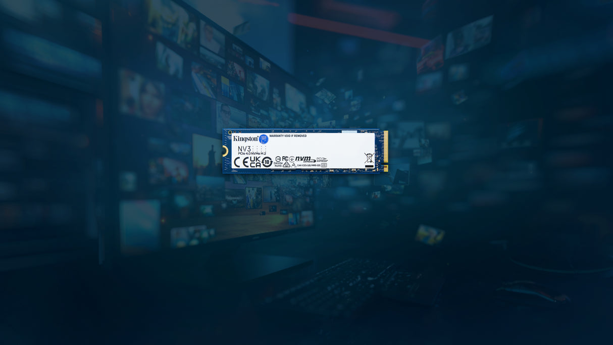 Kingston Technology NV3 4 TB M.2 PCI Express 4.0 NVMe 3D NAND, 6000 MB/s