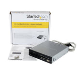StarTech.com Adaptador Bahía Frontal 3.5in Lector para Tarjetas Memoria Flash SD CF SDHC XD M2 MS 22 en 1 Lector de tarj