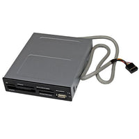 StarTech.com Adaptador Bahía Frontal 3.5in Lector para Tarjetas Memoria Flash SD CF SDHC XD M2 MS 22 en 1 Lector de tarj