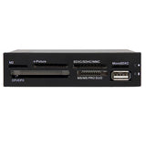 StarTech.com Adaptador Bahía Frontal 3.5in Lector para Tarjetas Memoria Flash SD CF SDHC XD M2 MS 22 en 1 Lector de tarj