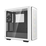 DeepCool CK560 carcasas ordenador ABS, SPCC, Vidrio templado Midi Tower PC Blanco