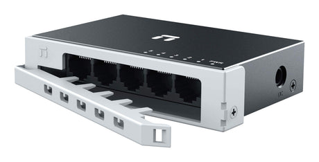 Netis System ST105D dispositivo de redes Fast Ethernet (10/100) Plata, Bidireccional completo (Full duplex)