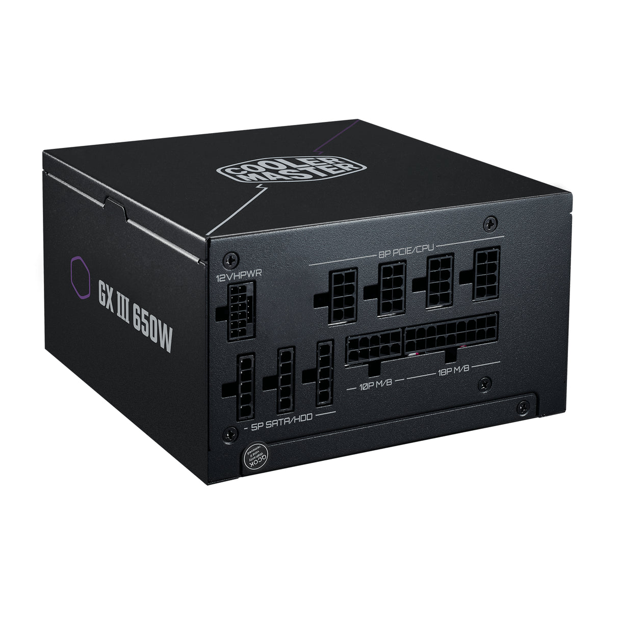 Cooler Master GX III Gold 650 unidad de fuente de alimentación 650 W 24-pines ATX ATX Negro, 100 - 240 V, Activo, 120 W