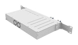 CRS504-4XQ-IN, Switch CPU 650MHz, 64MB RAM, 1 Eth 10/100, 4 QSFP28 100G, CA/CD y 802.3bt PoE-in, RouterOS