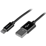 StarTech.com Cable Lightning a USB de 1m - Cable Cargador para iPhone / iPad / iPod - Cable de Carga Rápida - Certificación MFi de Apple - Negro Cable 1 m Lightning USB A Macho