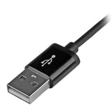 StarTech.com Cable Lightning a USB de 1m - Cable Cargador para iPhone / iPad / iPod - Cable de Carga Rápida - Certificación MFi de Apple - Negro Cable 1 m Lightning USB A Macho