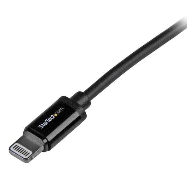 StarTech.com Cable Lightning a USB de 1m - Cable Cargador para iPhone / iPad / iPod - Cable de Carga Rápida - Certificación MFi de Apple - Negro Cable 1 m Lightning USB A Macho