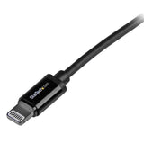 StarTech.com Cable Lightning a USB de 1m - Cable Cargador para iPhone / iPad / iPod - Cable de Carga Rápida - Certificación MFi de Apple - Negro Cable 1 m Lightning USB A Macho