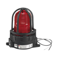 Luz de advertencia LED color Rojo para ubicaciones peligrosas, montaje para superficies, 120/240Vca,